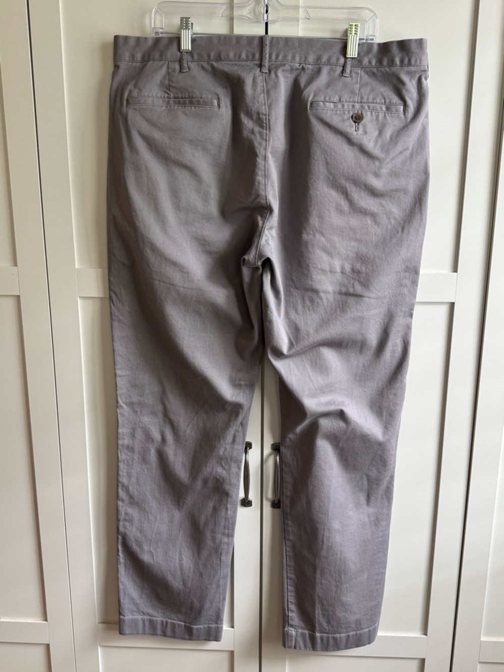 J. Crew Factory Men's Straight-Fit Flex Chino Pants Size 38x32 Grey/Slate - Picture 3 of 4